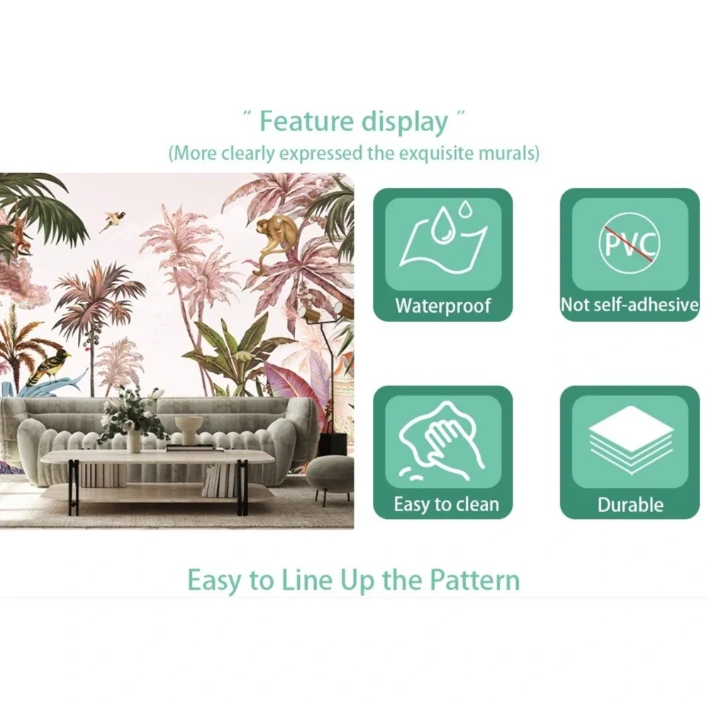 Tropical Jungle Rainforest Wallpaper Mural 161